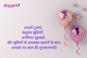 new year shayari 2 line